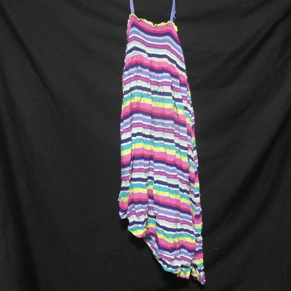 CHILDREN'S PLACE | large 10-12 | Multicolor Peruvian Stripes Hi Low Maxi Dress